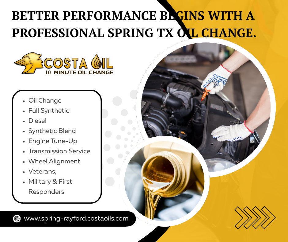 $20 Off Full Synthetic Oil Change – Fast & Affordable Service in Spring, TX