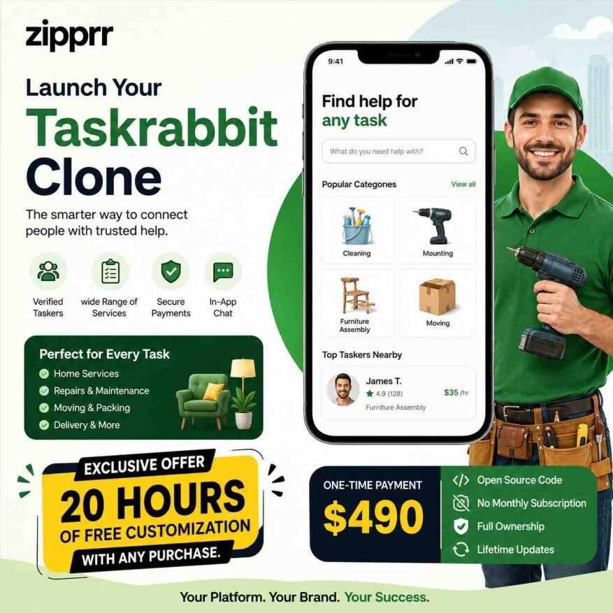 How Fast Can I Launch Zipprr's $490 TaskRabbit Clone?