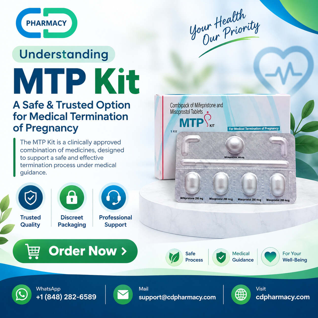 Shop MTP Kit Online for Personal Reproductive Care