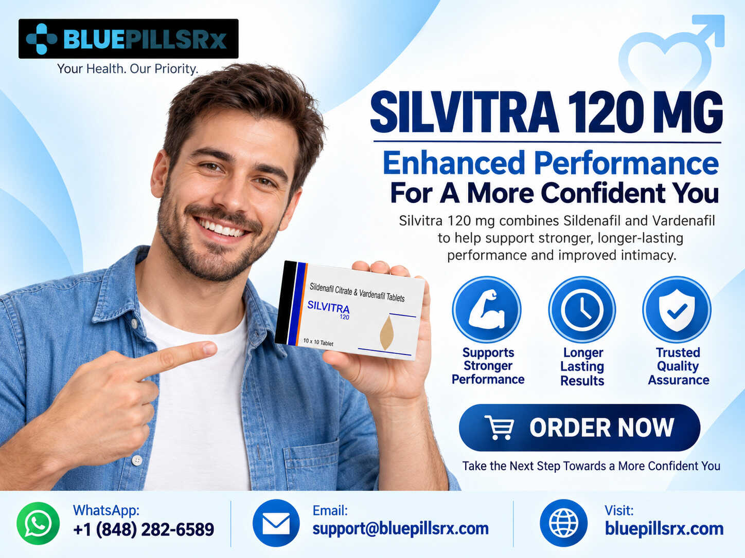 Order Silvitra 120 mg for Erectile Dysfunction