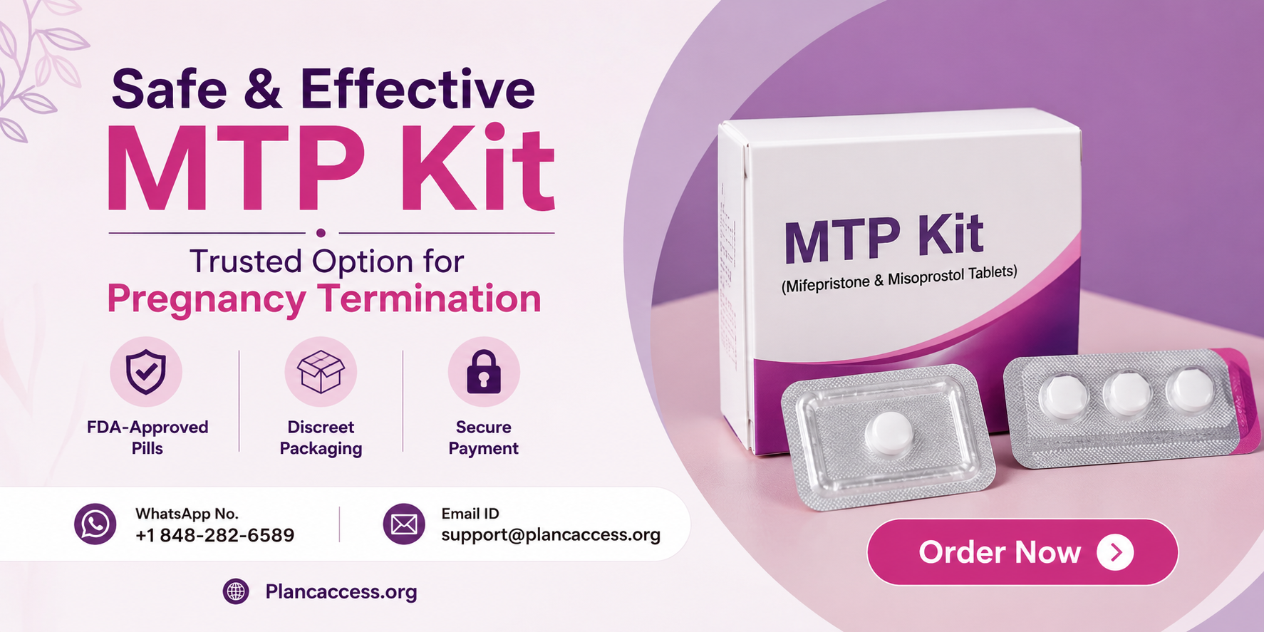 Get Abortion Pill Support – Buy MTP Kit Online California
