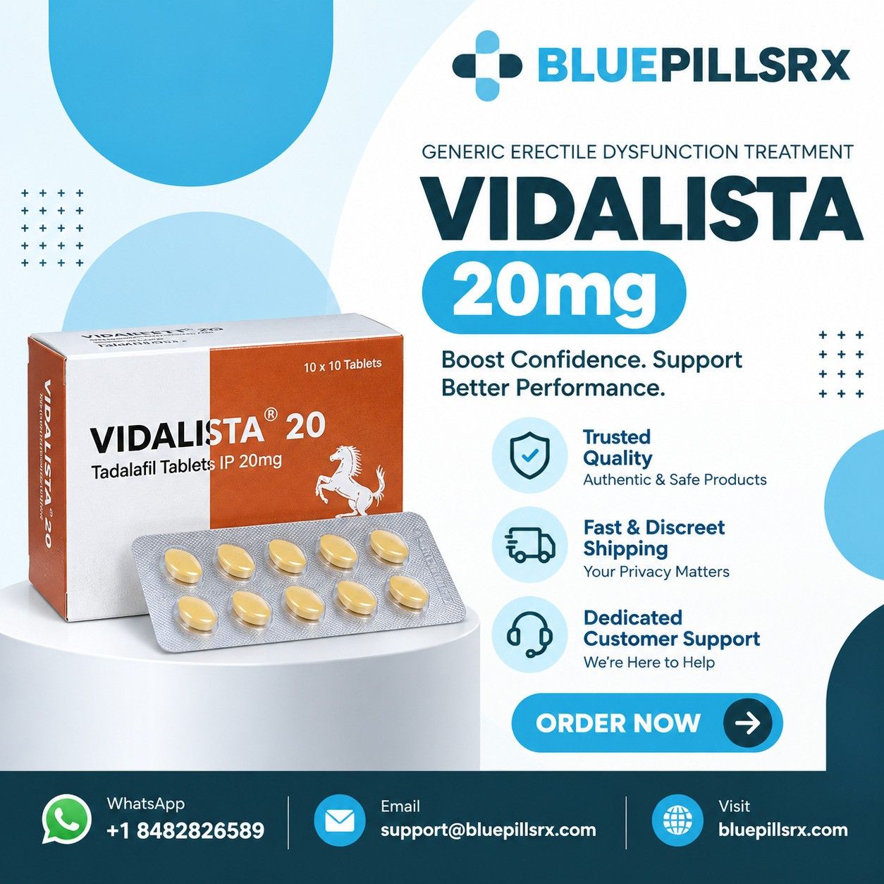 Shop Vidalista 20mg Online for ED Treatment