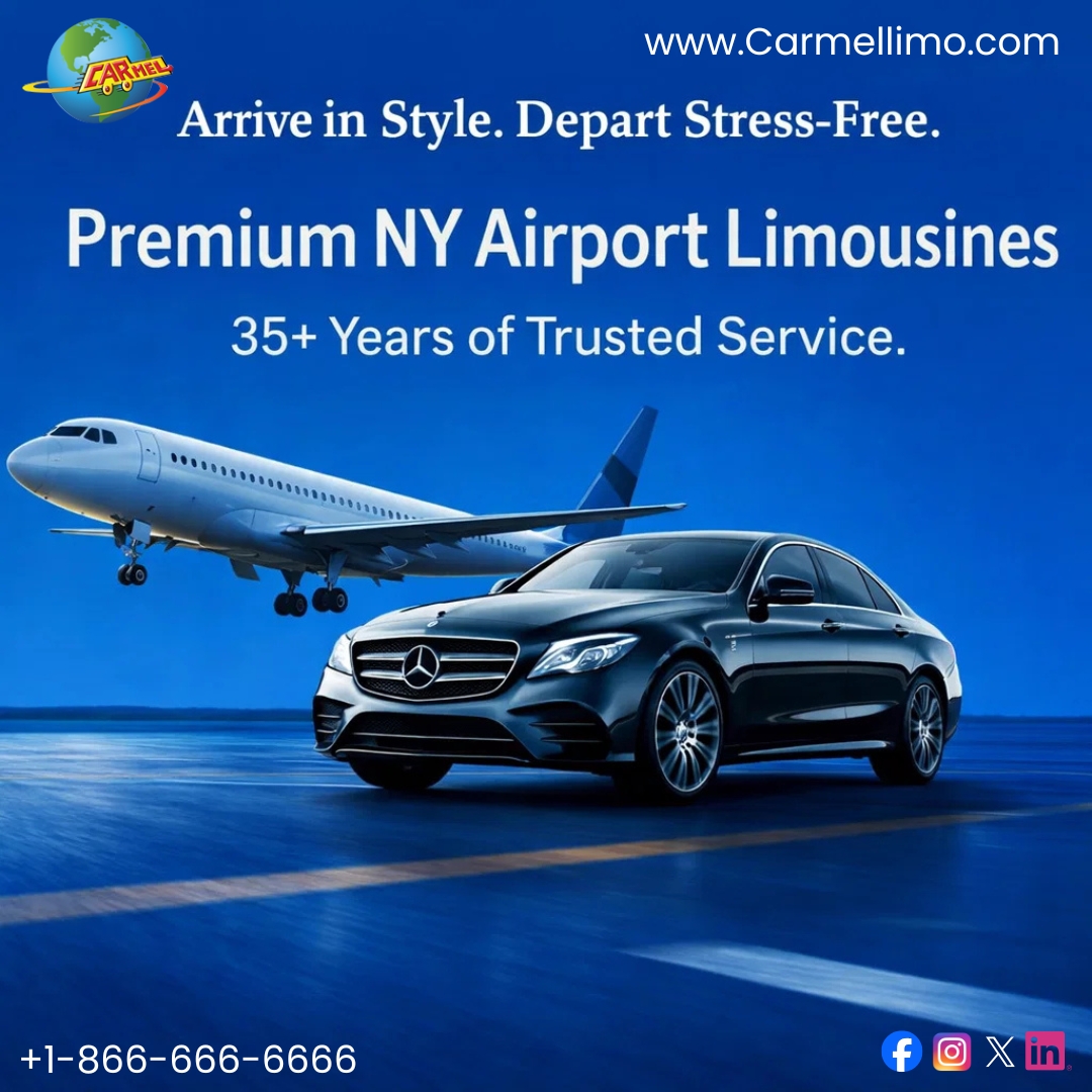 NYC Airport Limousine | Luxury Airport Transportation in New York  - Carmellimo