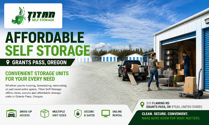 Affordable storage units in Grants Pass for Your Extra Space